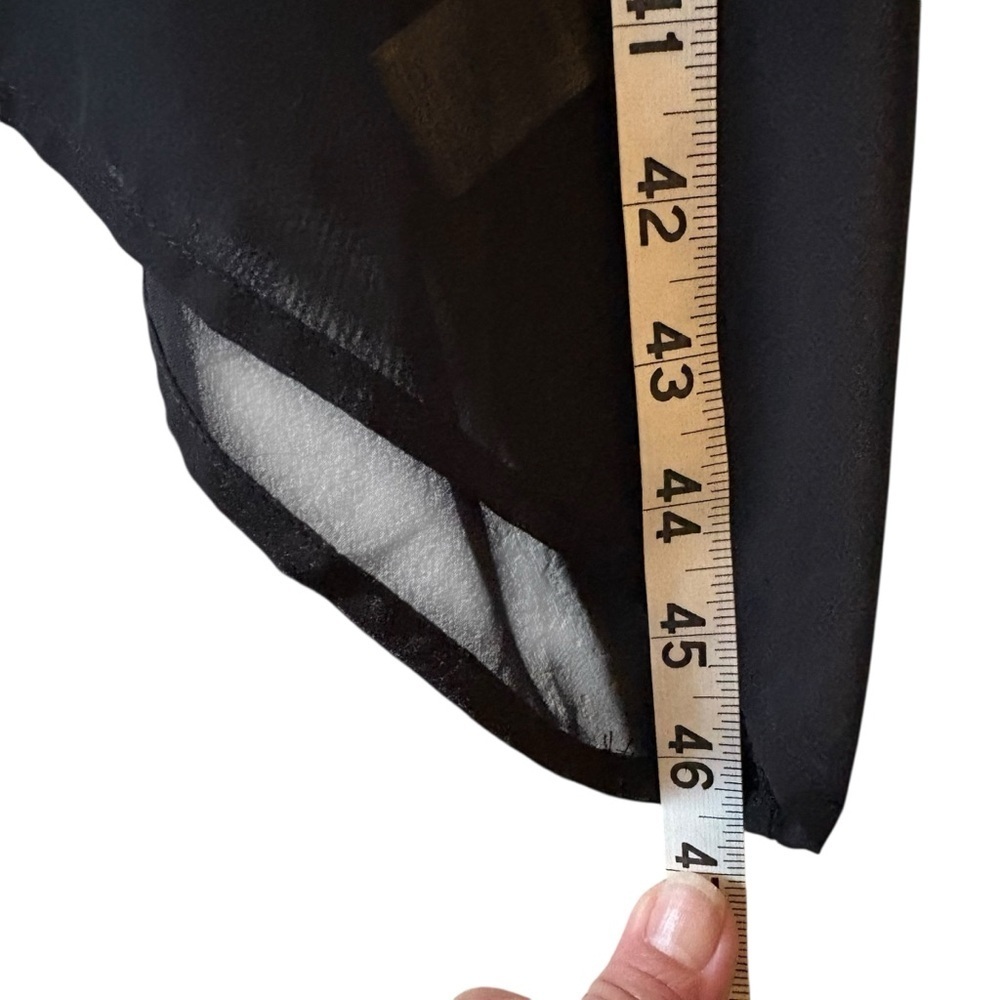 Calvin Klein Assymetrical black swim cover-up NWT size S/M - Picture 5 of 14